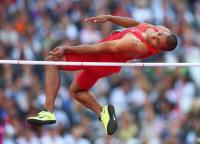 High jump by stepping over